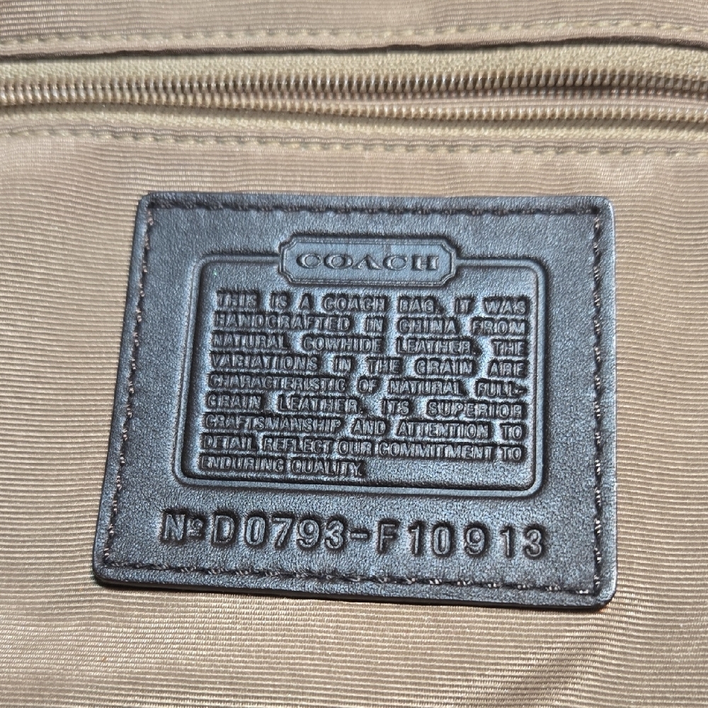 Coach Dark Brown Leather Handbag - Picture 12 of 16